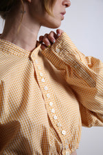 Cargar imagen en el visor de la galería, SET BOTAN - TALLA S - NARANJA CUADROS
