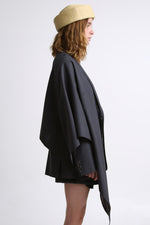 Cargar imagen en el visor de la galería, BLAZER MANTO - TALLA S/M - GRIS OXFORD
