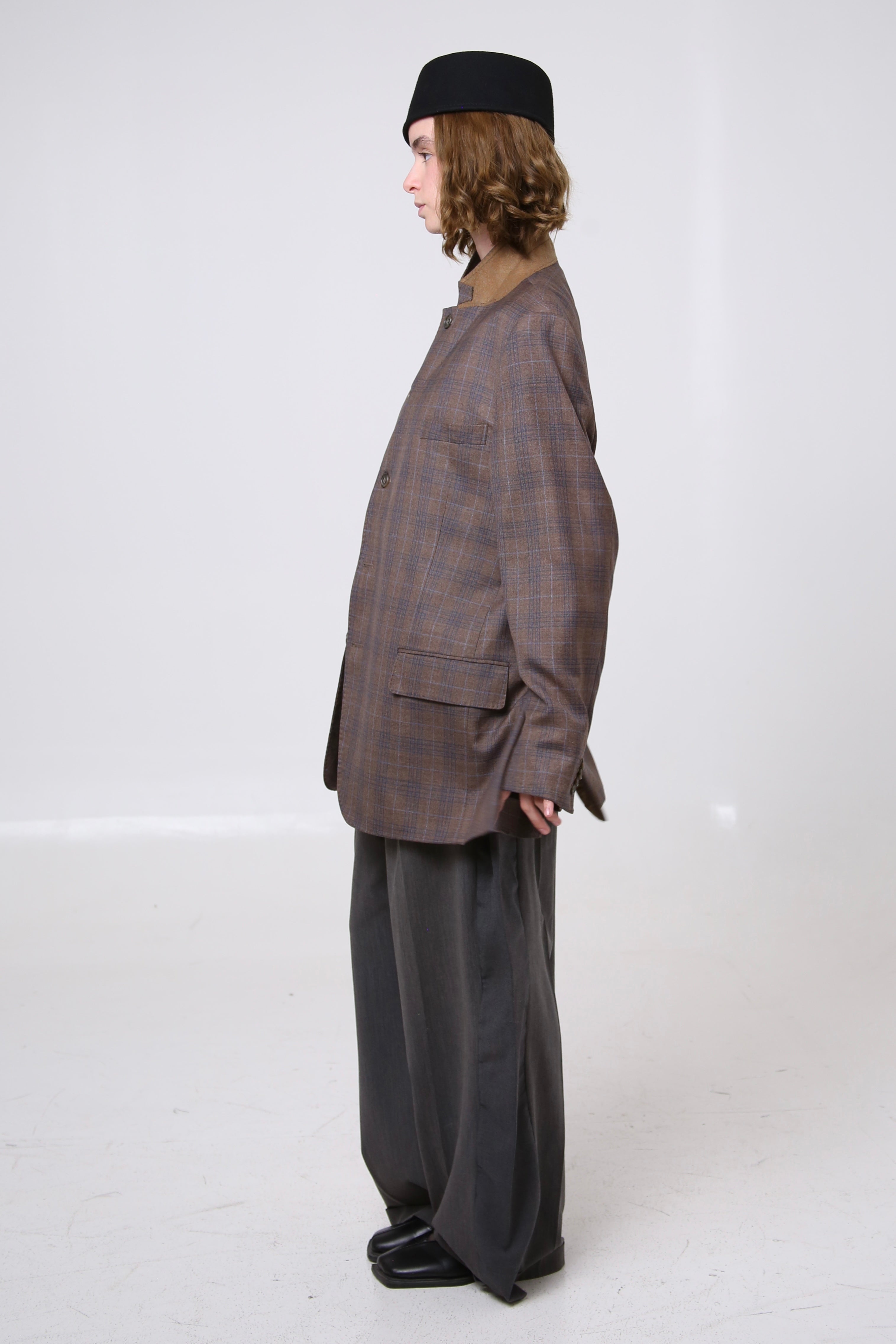 BLAZER GUNJIN - TALLA M - CAFE