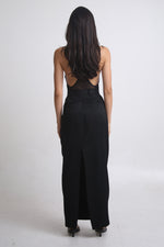 Cargar imagen en el visor de la galería, MAXI FALDA - NEGRA - TALLA XS
