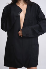 Cargar imagen en el visor de la galería, BLAZER KIYO - NEGRO - TALLA M/L
