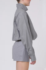 Cargar imagen en el visor de la galería, CAMISA NEKKU - UNITALLA - PATA DE GALLO NEGRO CON BLANCO
