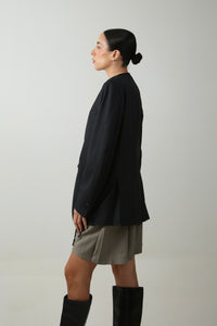 BLAZER KIMONO - TALLA M - NEGRO