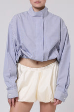 Cargar imagen en el visor de la galería, CAMISA NEKKU - UNITALLA - AZUL RAYAS
