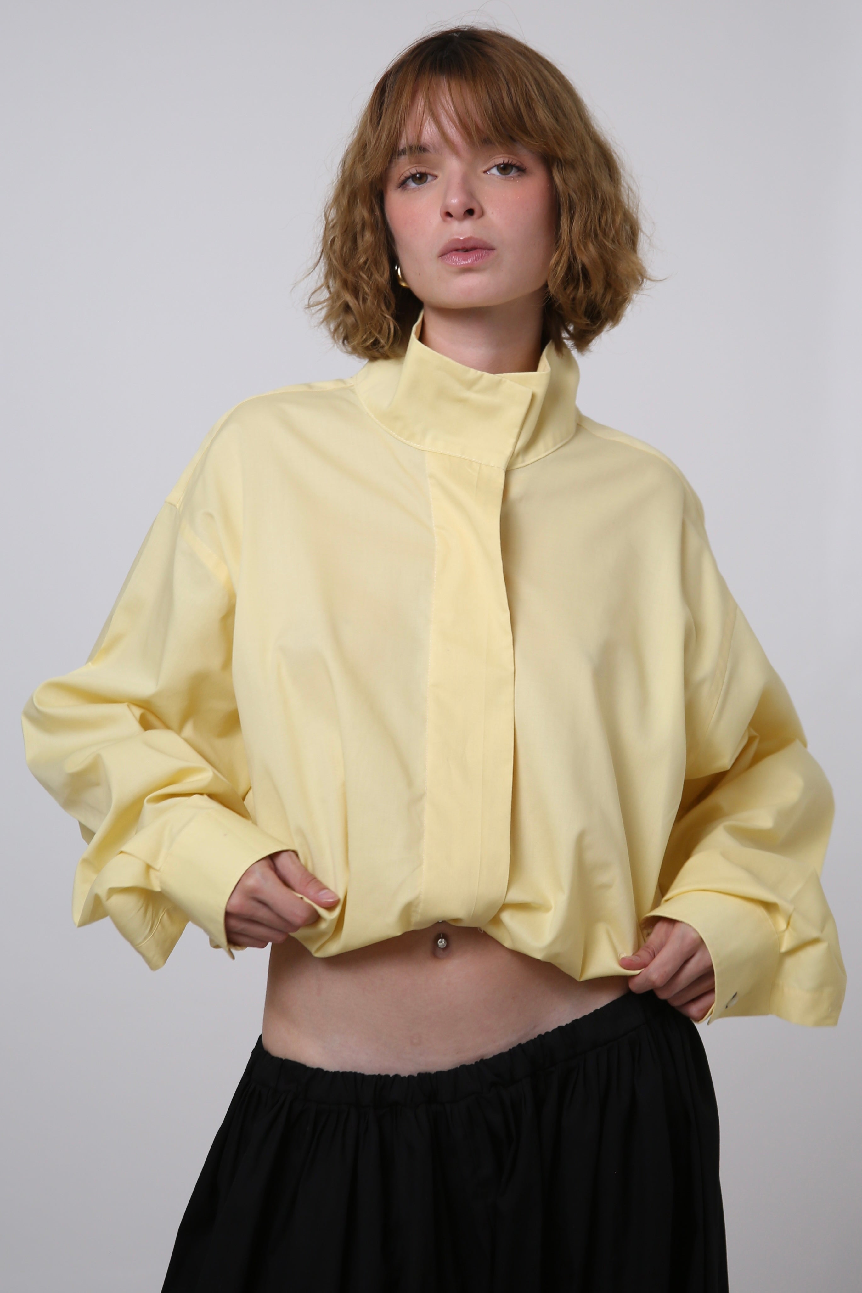CAMISA NEKKU - TALLA M/L - AMARILLA