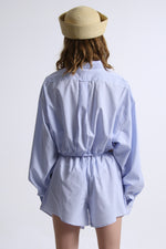 Cargar imagen en el visor de la galería, SET BOTAN - TALLA S/M - AZUL CUADROS BLANCOS
