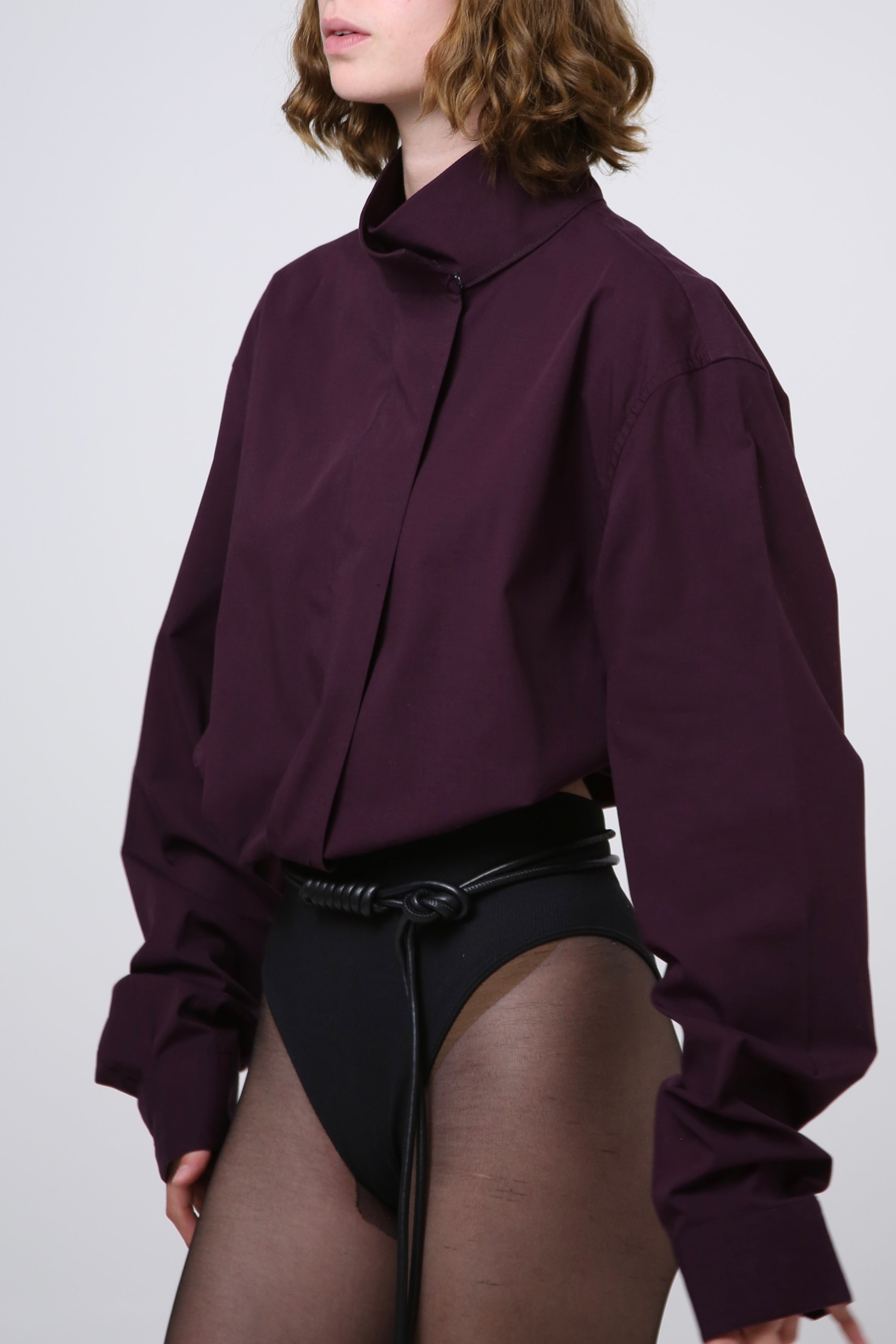 CAMISA NEKKU - TALLA S/M - VINO