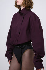 Cargar imagen en el visor de la galería, CAMISA NEKKU - TALLA S/M - VINO
