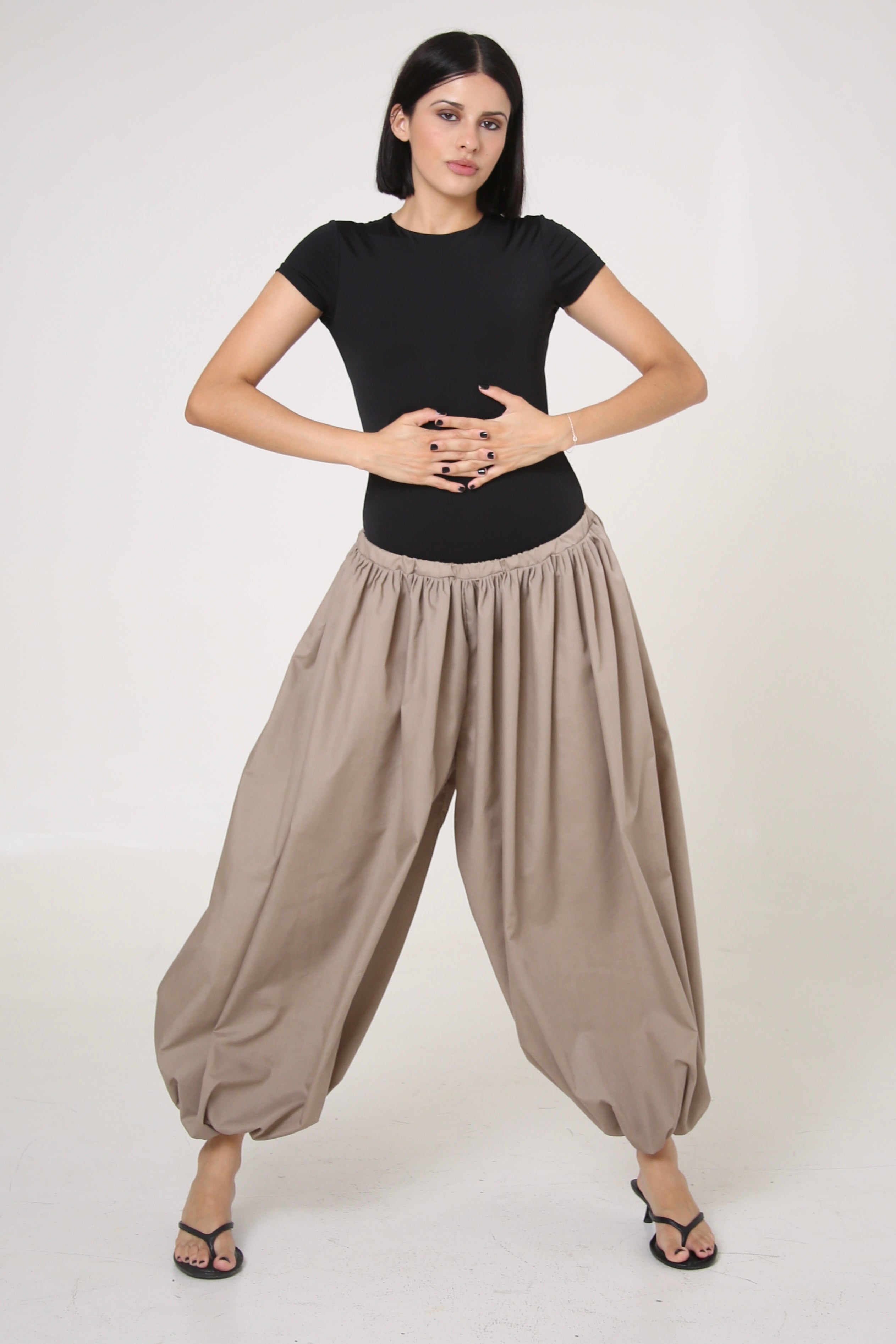 PANTALÓN SAORI - UNITALLA - BEIGE