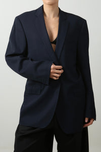 BLAZER ENSO - TALLA M - AZUL MARINO