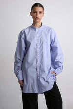 Cargar imagen en el visor de la galería, CAMISA OTAN - UNITALLA - AZUL TEXTURA CUADROS
