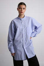 Cargar imagen en el visor de la galería, CAMISA OTAN - UNITALLA - AZUL TEXTURA CUADROS
