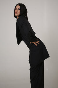 PANTALÓN SUKA - TALLA M - AZUL MARINO RAYAS