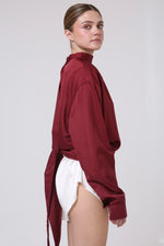 Cargar imagen en el visor de la galería, CAMISA ENSO - UNITALLA - VINO
