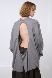 CAMISA ENSO - TALLA M - GRIS RAYAS