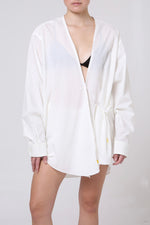 Cargar imagen en el visor de la galería, CAMISA KIMONO - MH X MITSA. - UNITALLA- BLANCA
