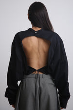 Cargar imagen en el visor de la galería, CAMISA OBI - UNITALLA - NEGRA

