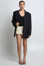 Cargar imagen en el visor de la galería, BLAZER KOTO - TALLA S - AZUL MARINO RAYAS
