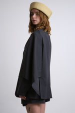 Cargar imagen en el visor de la galería, BLAZER MANTO - TALLA S/M - GRIS OXFORD
