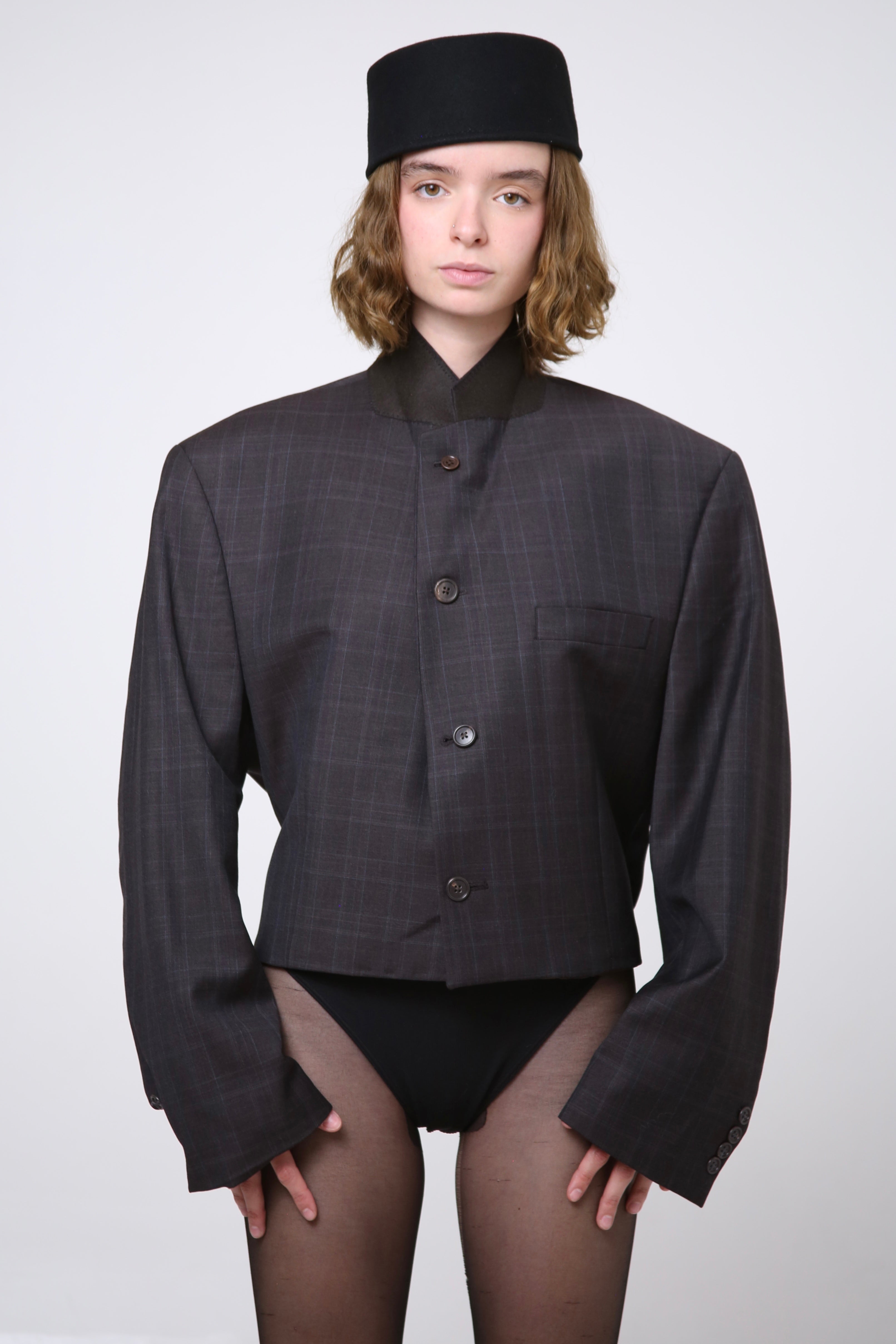 BLAZER JIN - TALLA M - CAFE