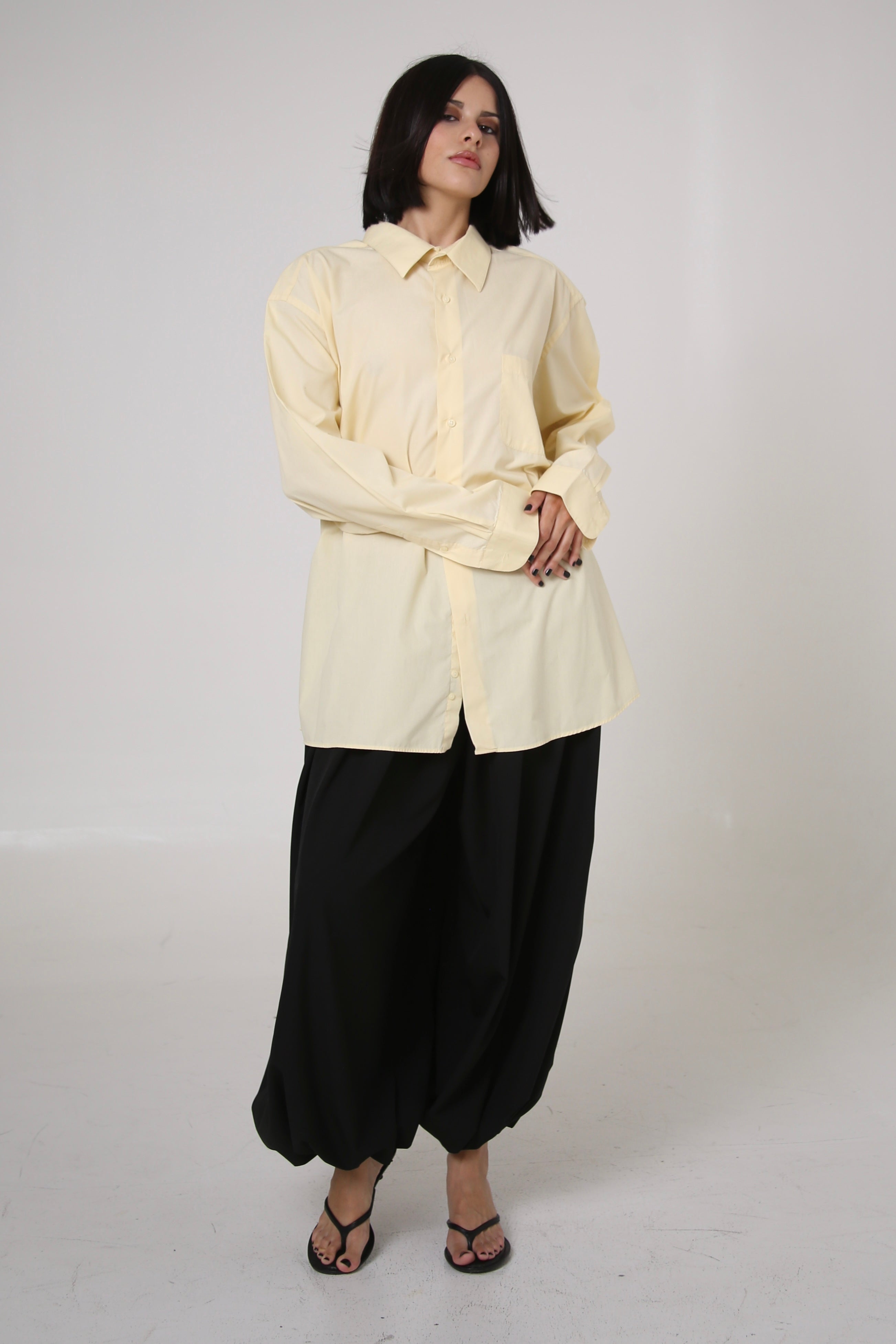 CAMISA SENAKA - TALLA M - AMARILLA