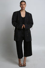 Cargar imagen en el visor de la galería, BLAZER MAI - TALLA S - GRIS OXFORD
