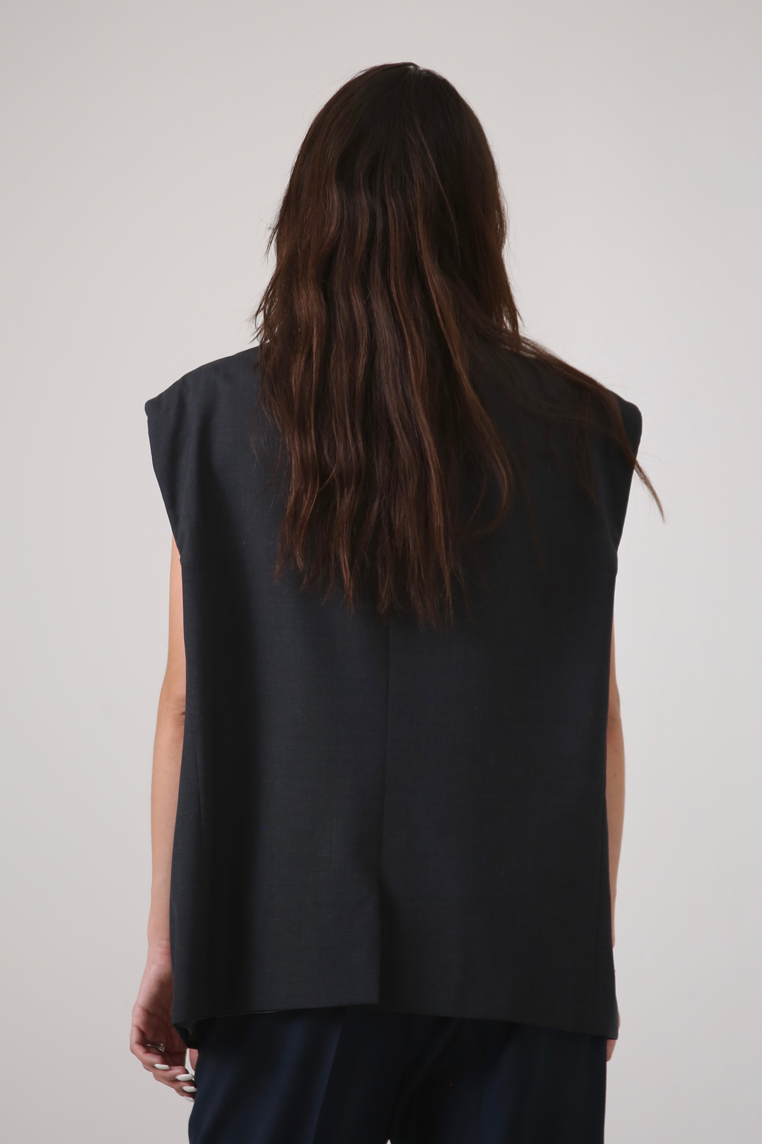 VEST HYO - TALLA L - GRIS OXFORD