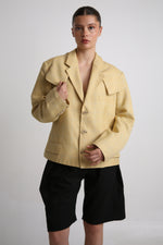 Cargar imagen en el visor de la galería, BLAZER NEKKU - TALLA S/M - AMARILLO
