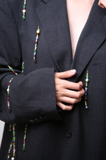 Cargar imagen en el visor de la galería, BLAZER MAI - TALLA M - GRIS OXFORD
