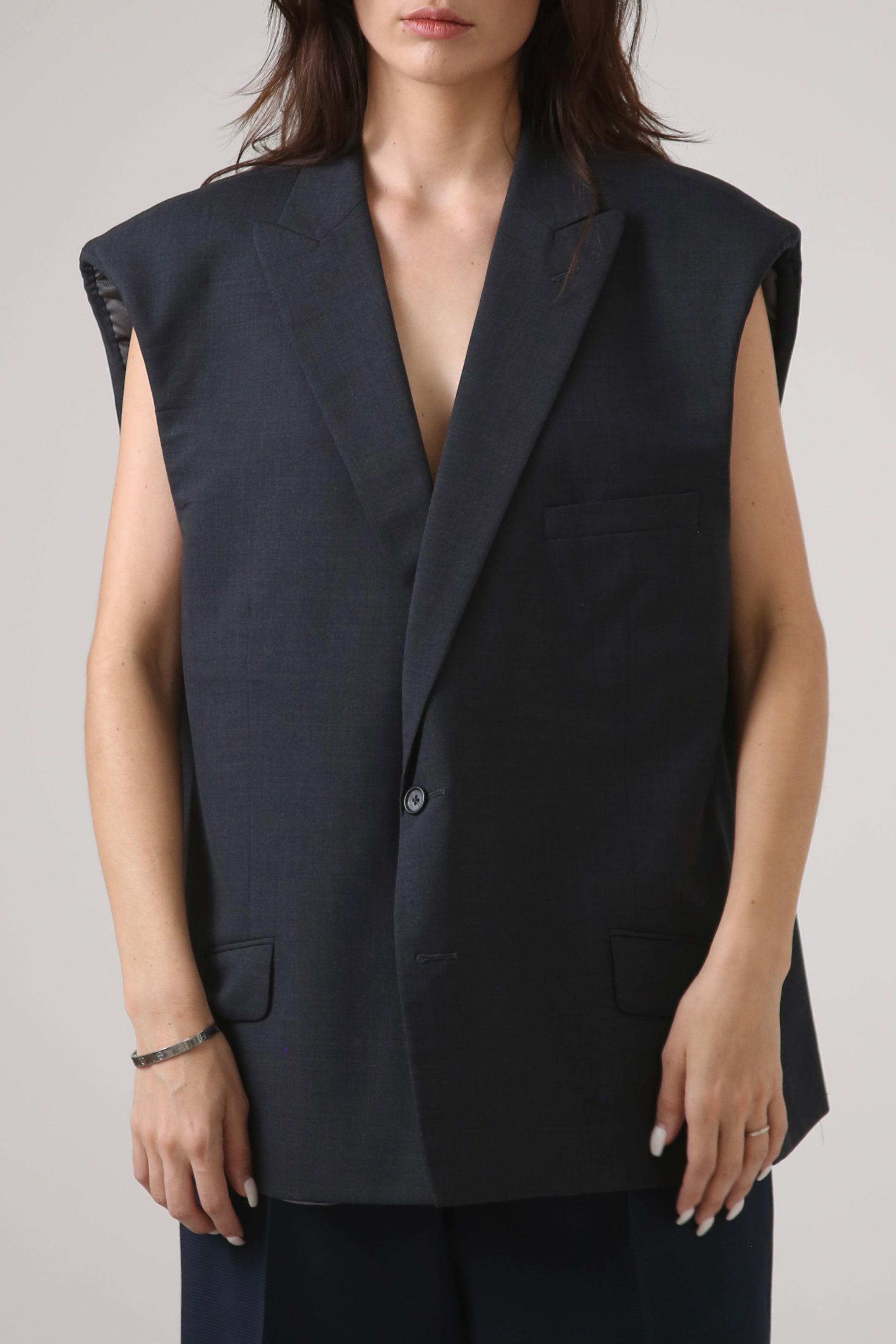 VEST HYO - TALLA L - GRIS OXFORD