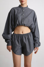 Cargar imagen en el visor de la galería, SET BOTAN - TALLA S/M - GRIS
