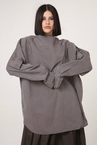 CAMISA ENSO - TALLA M - CAFE RAYAS