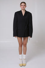 Cargar imagen en el visor de la galería, BLAZER KIMONO - MH X MITSA. - TALLA M - GRIS OXFORD
