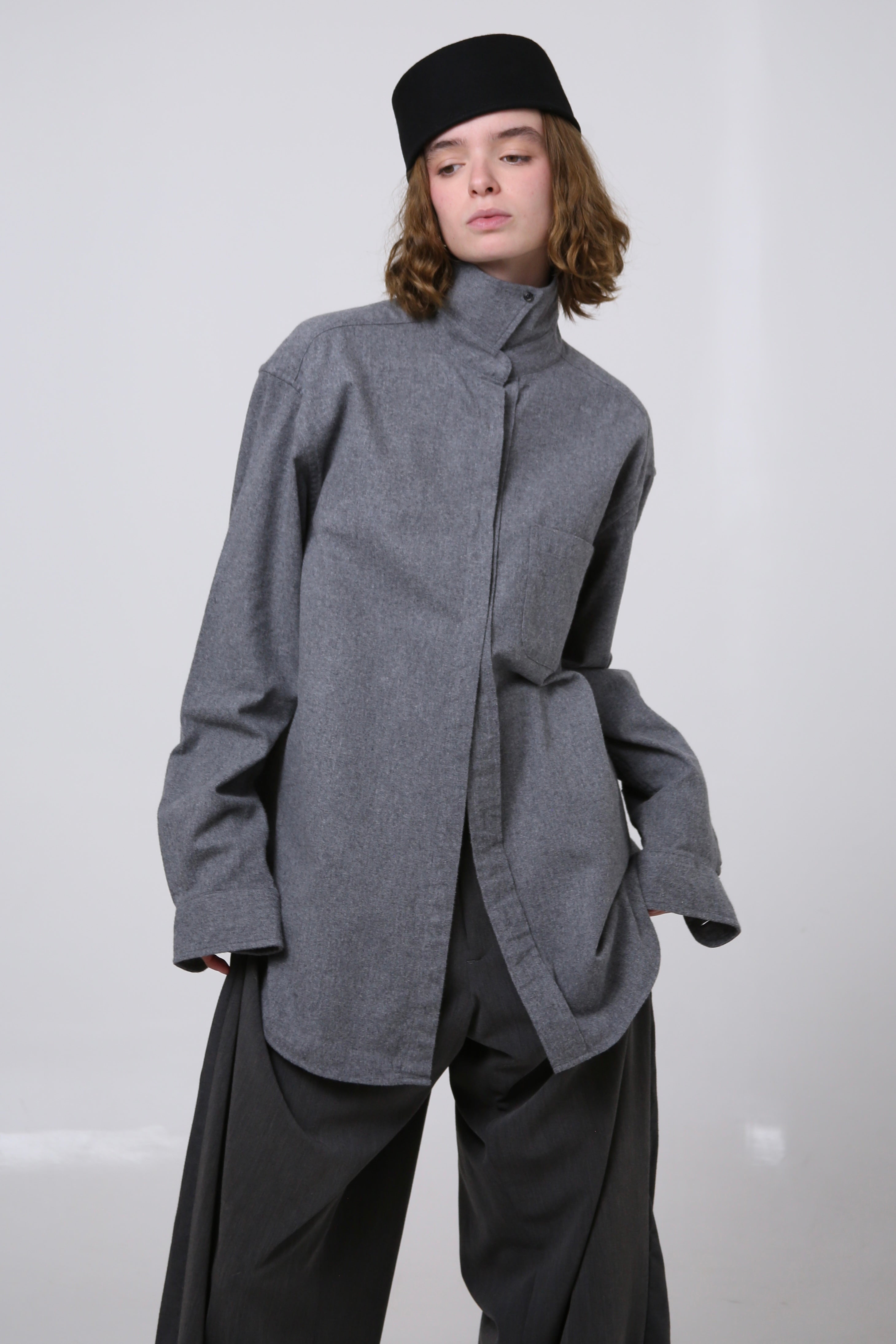 CAMISA JIN - TALLA L - GRIS