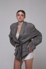 Cargar imagen en el visor de la galería, BLAZER KOTO - TALLA M/L - GRIS
