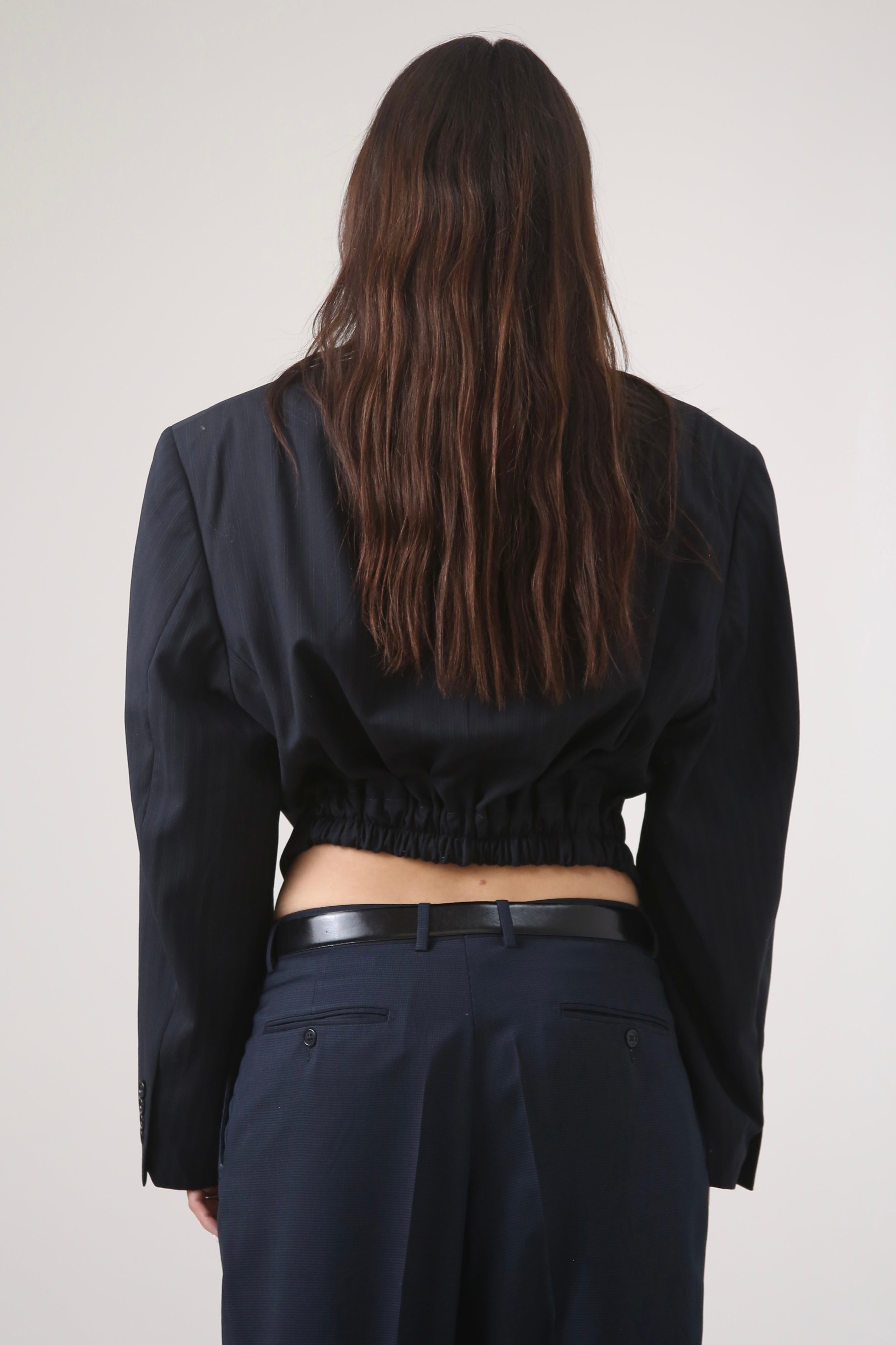 BLAZER - TALLA M - AZUL MARINO RAYA DIPLOMÁTICA