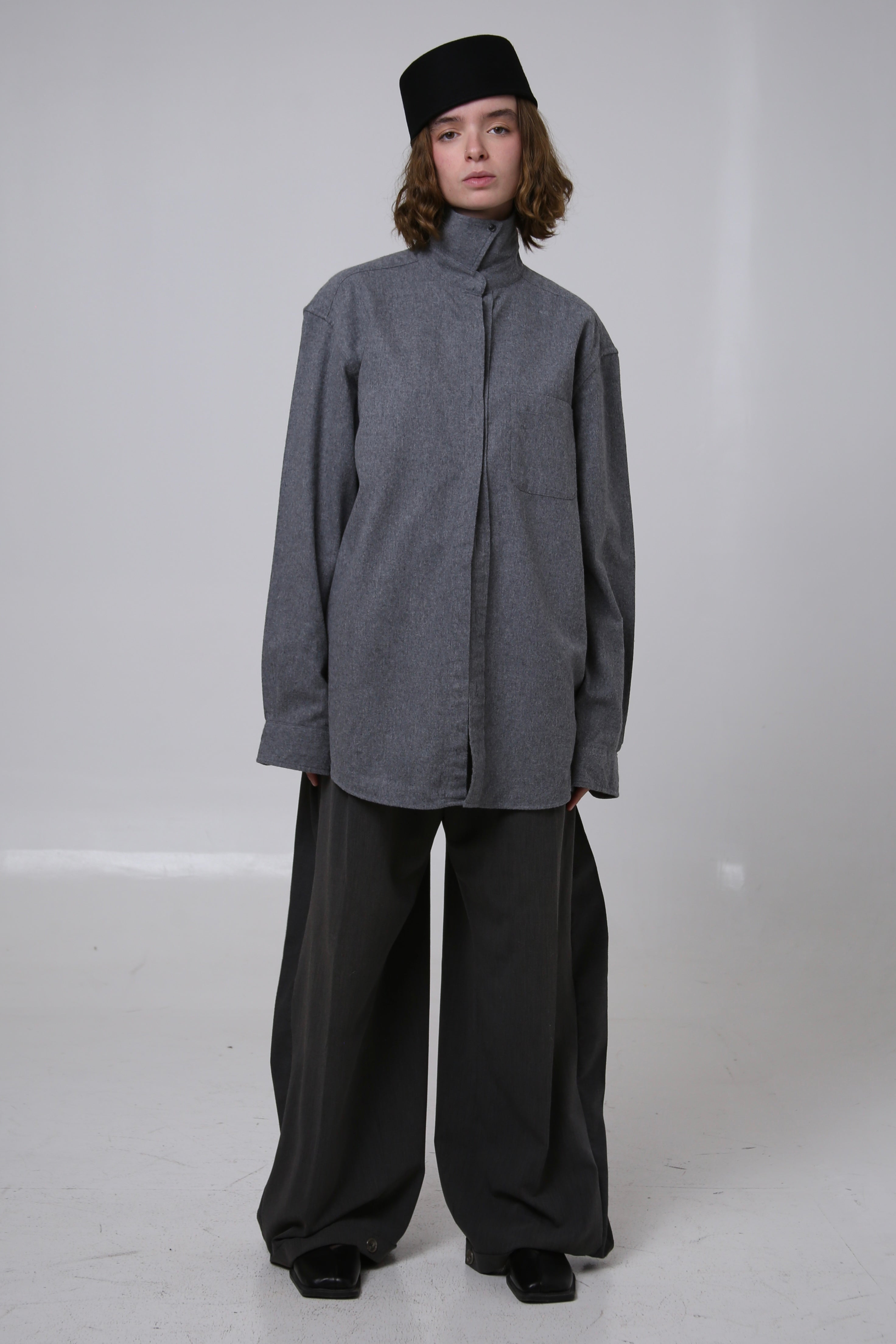 CAMISA JIN - TALLA L - GRIS