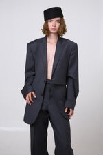 Cargar imagen en el visor de la galería, SUIT SUKA - TALLA M - GRIS OXFORD
