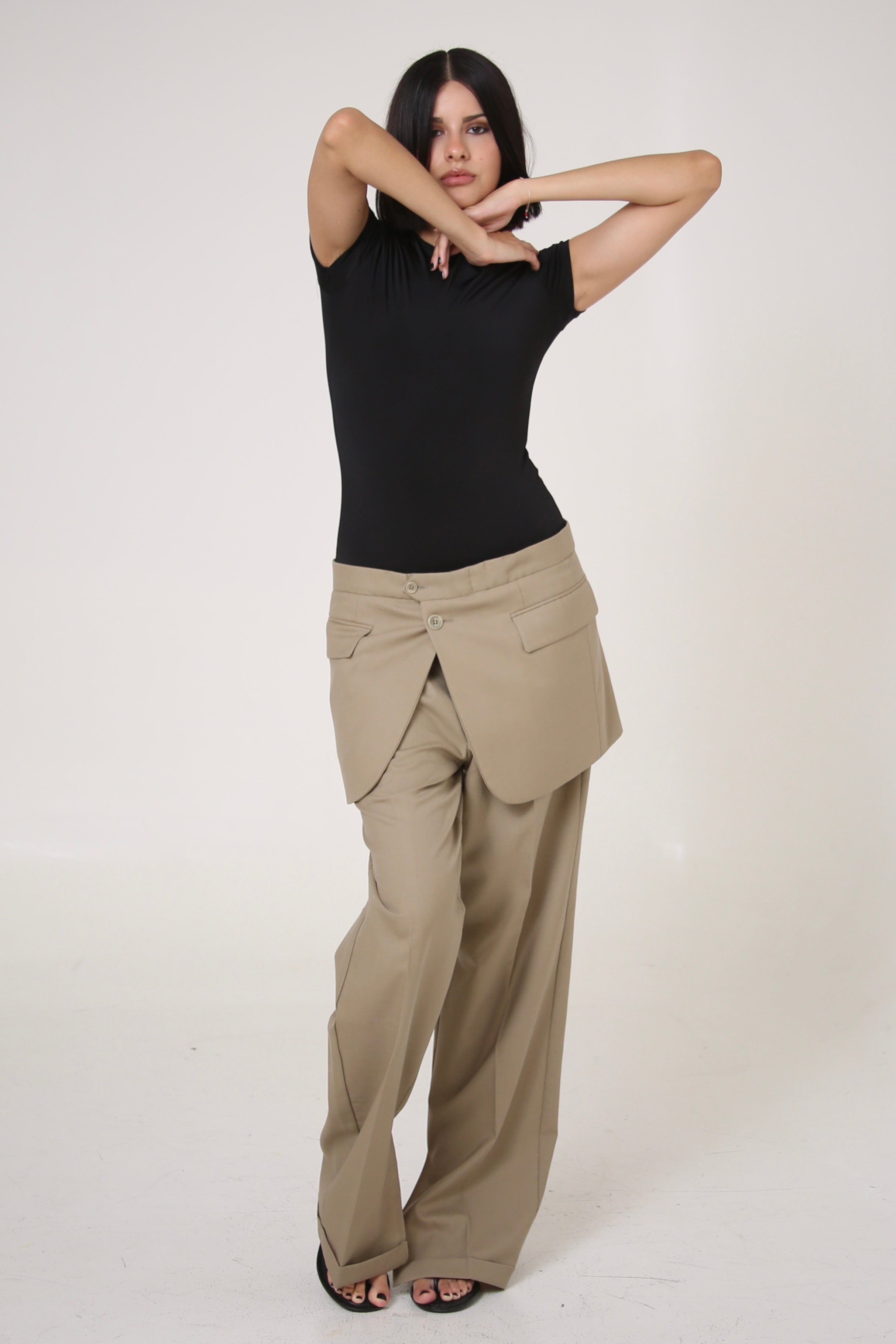 PANTALÓN SUKA - TALLA M - BEIGE