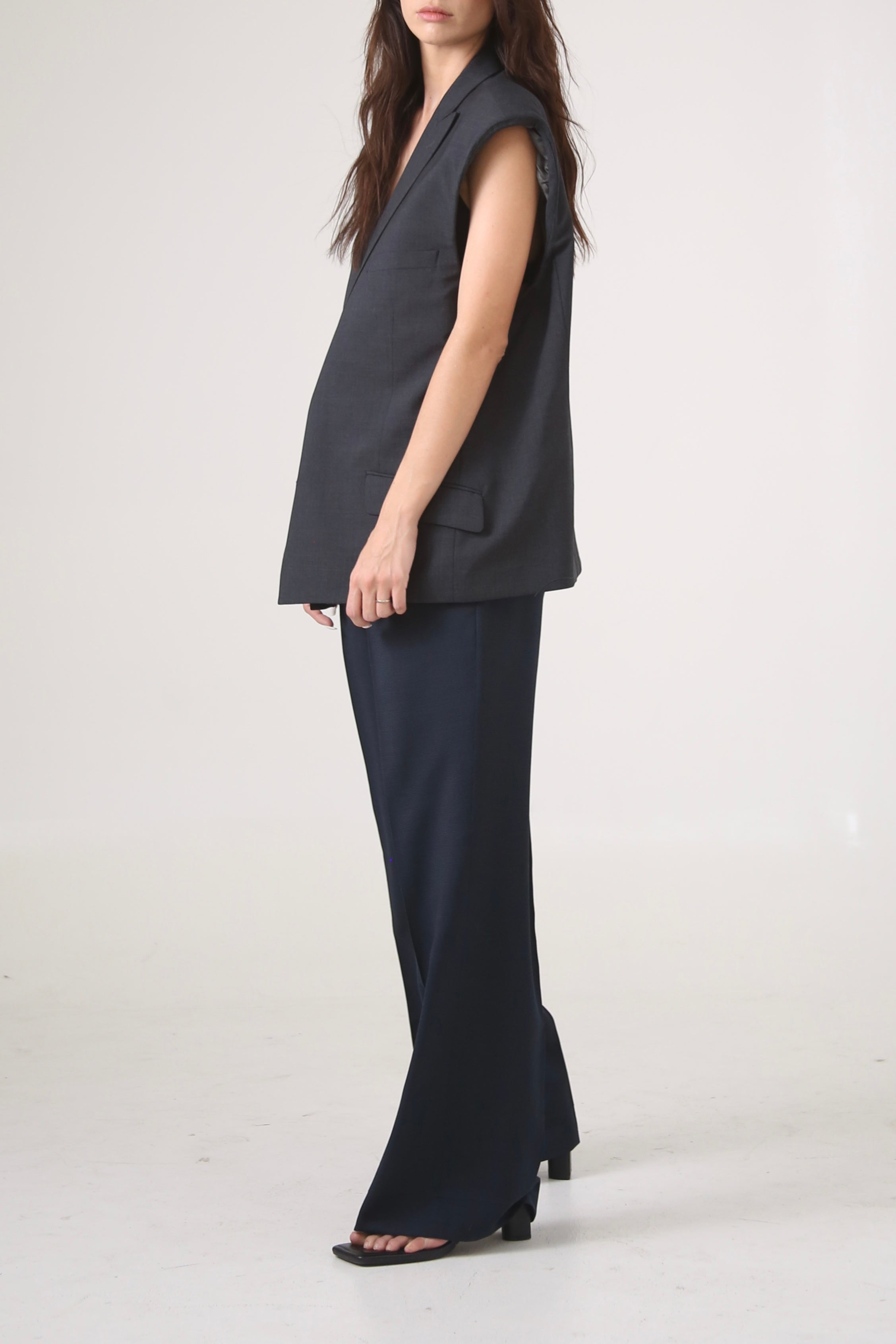 VEST HYO - TALLA L - GRIS OXFORD