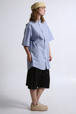 Cargar imagen en el visor de la galería, CAMISA OTAN - UNITALLA - AZUL RAYAS

