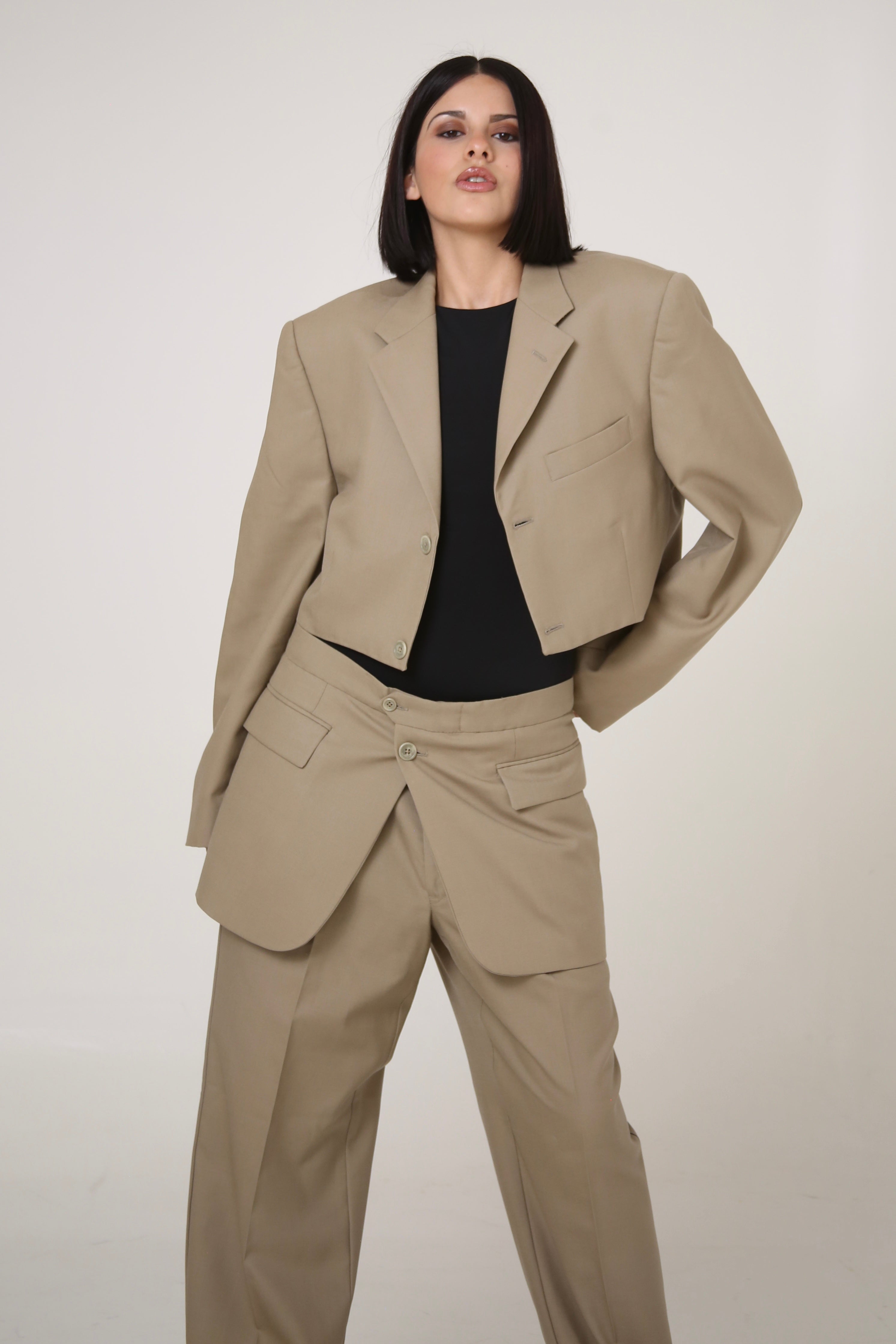 PANTALÓN SUKA - TALLA M - BEIGE