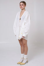 Cargar imagen en el visor de la galería, CAMISA KIMONO - MH X MITSA. - UNITALLA- BLANCA
