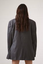 Cargar imagen en el visor de la galería, BLAZER KIMONO - TALLA L - GRIS RAYA DIPLOMÁTICA
