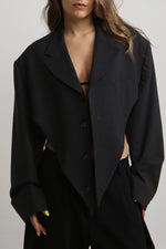 Cargar imagen en el visor de la galería, BLAZER PIKU - TALLA L - GRIS
