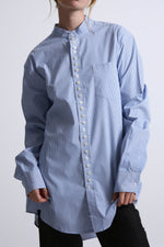 Cargar imagen en el visor de la galería, CAMISA OTAN - UNITALLA - AZUL RAYAS
