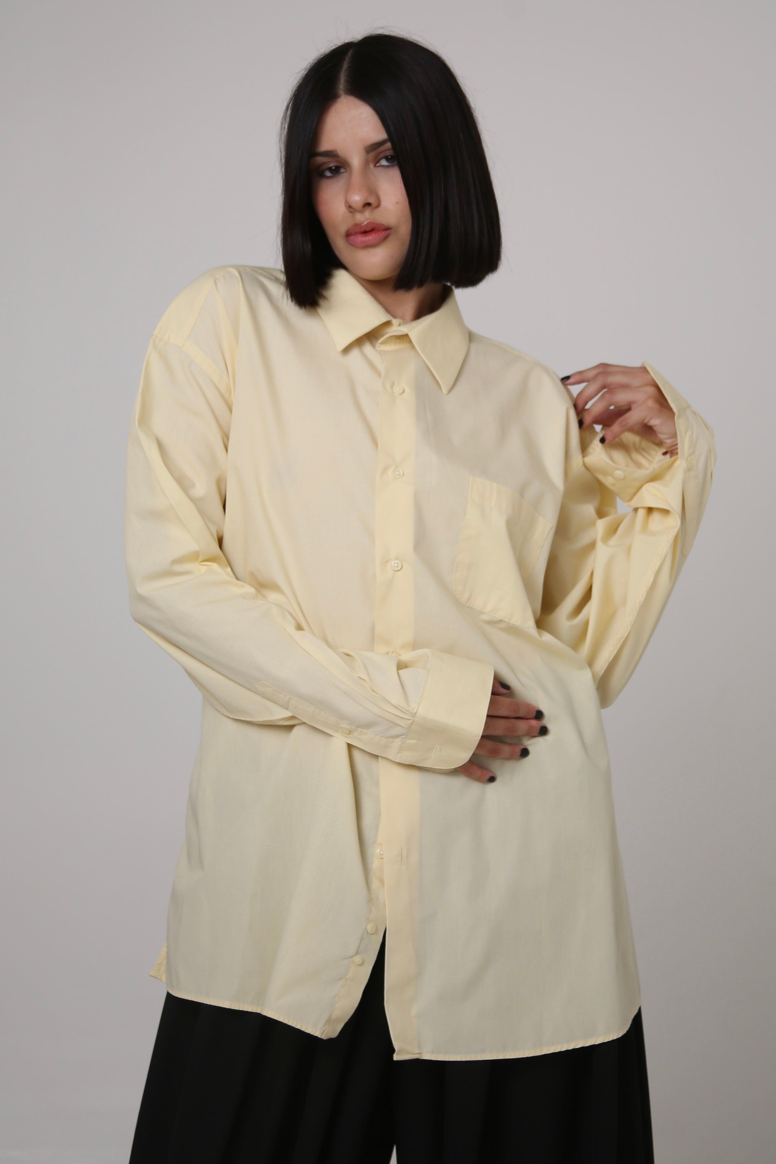 CAMISA SENAKA - TALLA M - AMARILLA