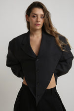 Cargar imagen en el visor de la galería, BLAZER PIKU - TALLA L - GRIS
