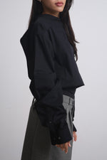 Cargar imagen en el visor de la galería, CAMISA OBI - UNITALLA - NEGRA
