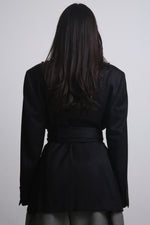 Cargar imagen en el visor de la galería, BLAZER CAPA - NEGRO - TALLA M
